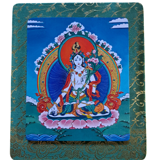 Quadro tara bianca dipinto a mano