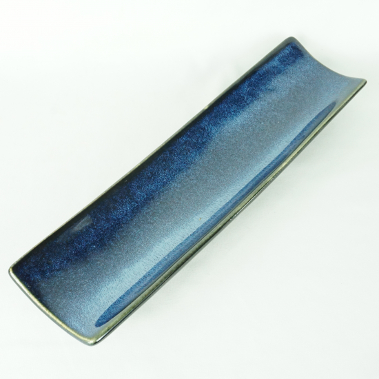 Piatto in ceramica per sushi blu