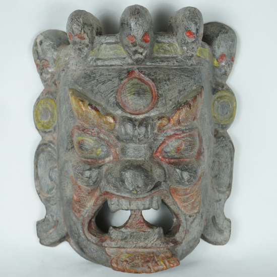 Maschera in legno nepalese