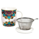 Tazza mug mandala turchese