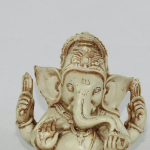 Ganesh resina bianco 10 cm