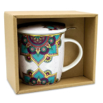 Tazza mug mandala turchese