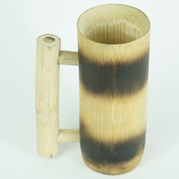 Mezza pinta con manico in bambù