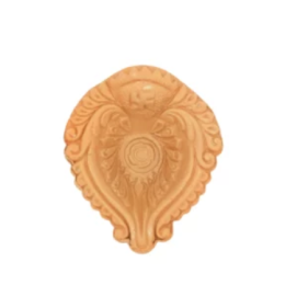 Diya, piattino portacera o portaconi in terracotta