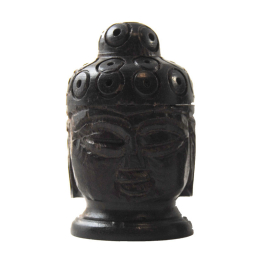 Scatola di legno testa di Buddha mini