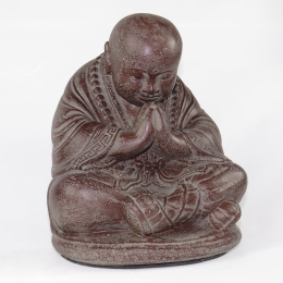 Statua monaco in sand stone H  30 cm