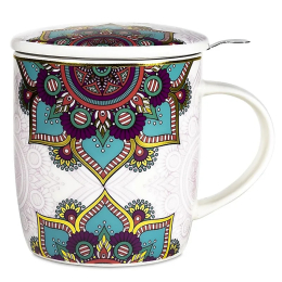 Tazza mug mandala turchese