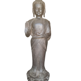 Statua Buddha stante in legno 95 cm