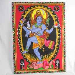 Batik indiano con pailettes Shiva Nataraja