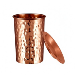 Bicchiere in rame martellato Sattva 350 ml