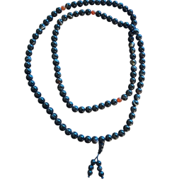 Mala in agata occhio nero 0,8 cm