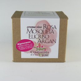 Crema rosa mosqueta, elicriso, argan