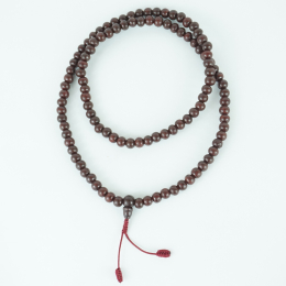 Collana mala in legno di rosa