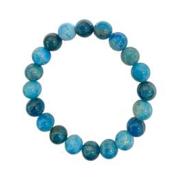 Bracciale apatite blu 0,8 cm taglia uomo
