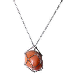 Collana porta pietre in acciaio inossidabile 70 cm