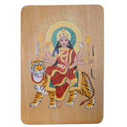 Pannello Durga dipinto a mano