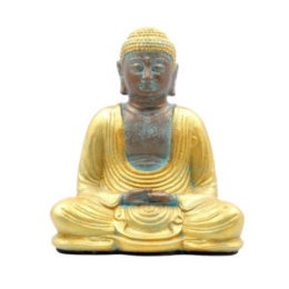 Statua Buddha seduto in sand stones h.cm.20