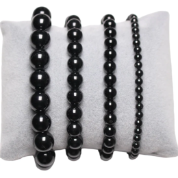 Bracciale spinello nero 0,4 cm
