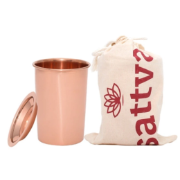 Bicchiere in rame liscio Sattva 350 ml