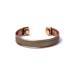 Braccialetto magnetico in rame motivo corda