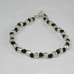 Bracciali dei desideri in argento e corda