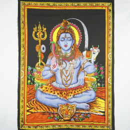 Batik indiano con pailettes Shiva