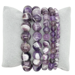 Bracciale ametista bandata 0,6 cm