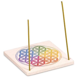 Incensiere in arenaria Fiore della vita