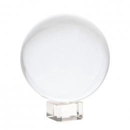 Sfera di cristallo con base in vetro 10 cm