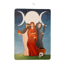 Pannello dipinto triplice dea