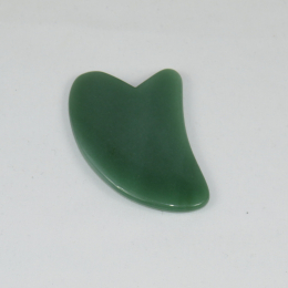 Massaggiatore Gua Sha in avventurina a forma di cuore