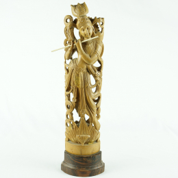 Krishna in legno
