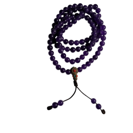 Mala in ametista con beads