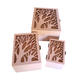 Scatola in legno traforata grande