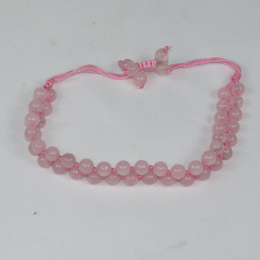 Bracciale in quarzo rosa