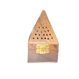 Bruciaincenso a piramide in legno