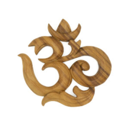 Ohm da appendere in legno Suar Ø 15 cm.