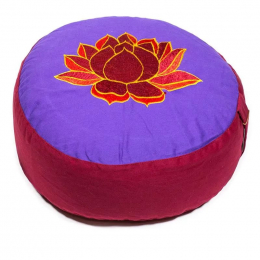Cuscino meditazione Loto rosso/viola