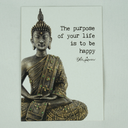 Cartoline con testo: The purpose of your life is to be happy - Dalai Lama