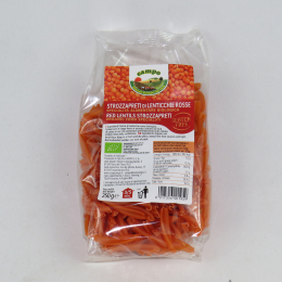 Strozzapreti di lenticchie rosse BIO - Gluten free