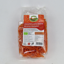 Strozzapreti di lenticchie rosse BIO - Gluten free