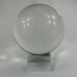 Sfera di cristallo con base in vetro 12 cm