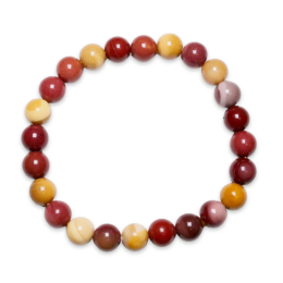 Bracciale diaspro mokaite 0.8 cm taglia uomo