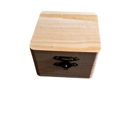 Scatolina in legno quadrata piccola