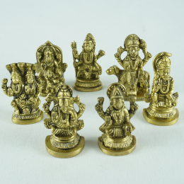 Miniature in ottone divinità induiste