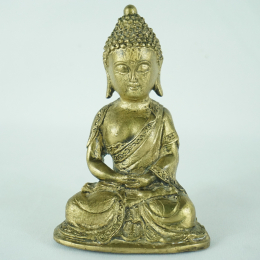 Buddha in ottone h 12 cm
