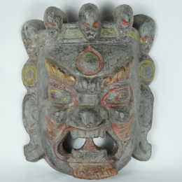 Maschera in legno nepalese