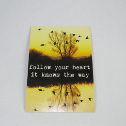 Cartolina Follow your heart