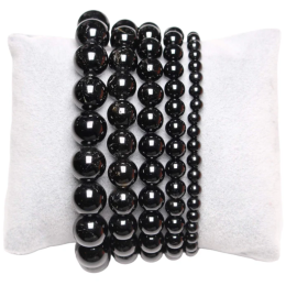 Bracciale Tormalina nera  1 cm qualità A