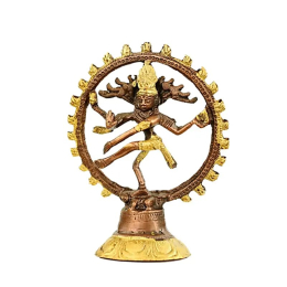 Shiva Nataraja ottone bicolore